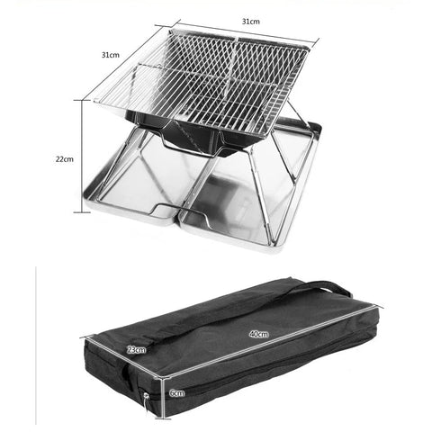 Folding BBQ Grill Stove